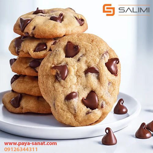 فروش تجهیزات خط تولید کوکی ، کلوچه و بیسکوئیت مغزدار با تخفیف ویژه